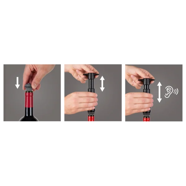 Original Wine Saver | Zwart | Inclusief 2x Vacuum