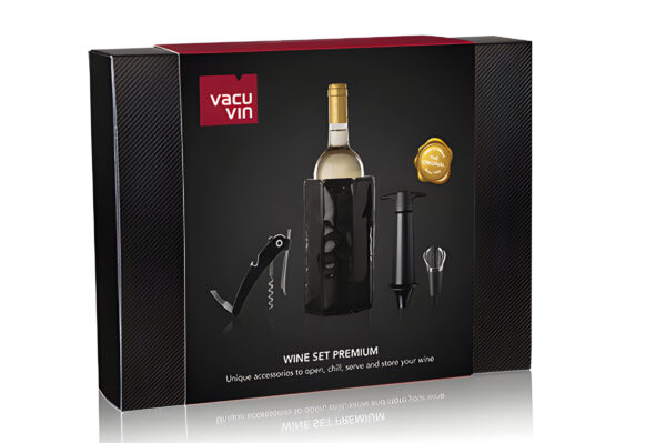 Wijnset Premium 4Pcs Giftbox - Cooler