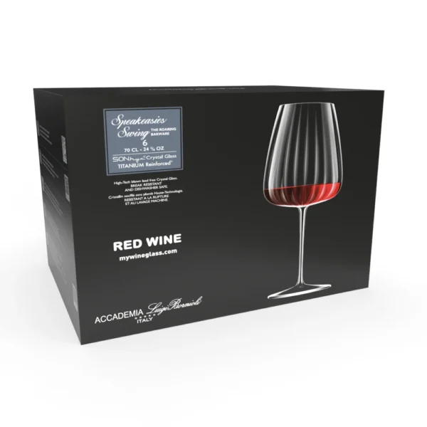 Italiaans Premium Rode Wijn Glas | Speakeasies Swing | 70 cl | Set van 6