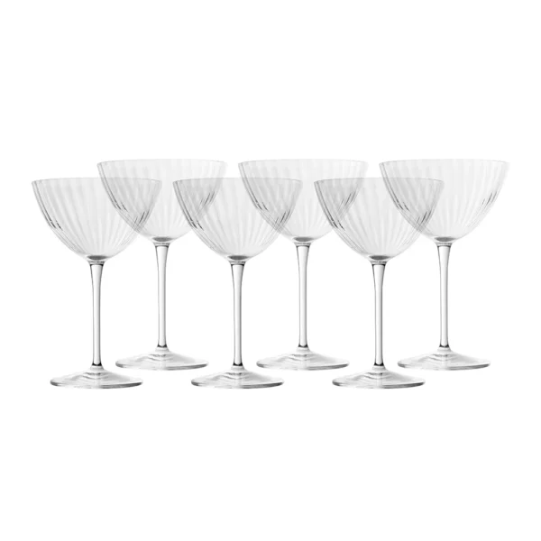 Italiaans Premium Martini Glas | Speakeasies Swing | 22 cl | Set van 6