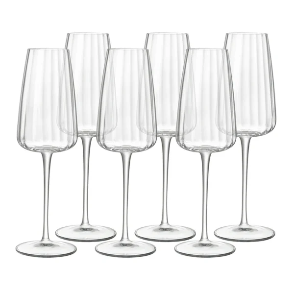 Italiaans Premium Fluit Glas | Speakeasies Swing | 21 cl | Set van 6