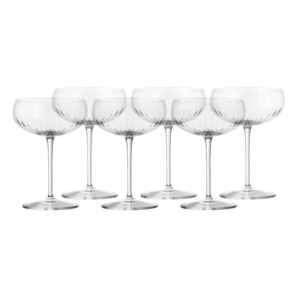 Italiaans Premium Champagne Coupe | Speakeasies Swing | 30 cl | Set van 6