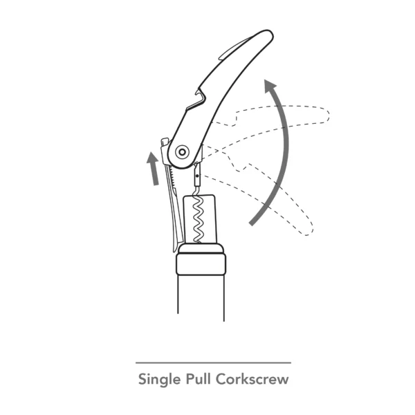 Single Pull Kurkentrekker