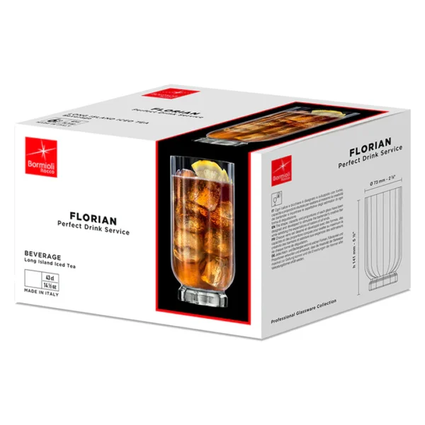 Tumbler & Long Drink Glas | Florian | 43 cl | Set van 4