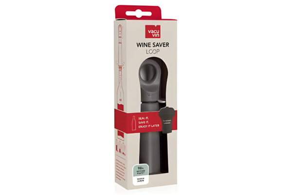 Wine Saver Loop Graphite Met 1 Vacuum