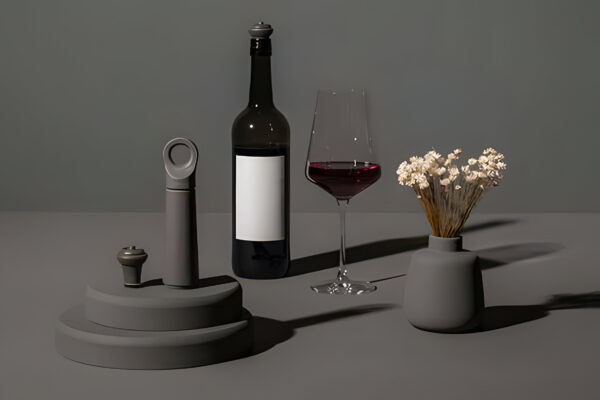 Wine Saver Loop Graphite Met 1 Vacuum