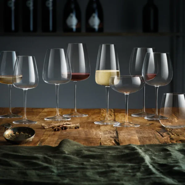 Italiaans Premium Barolo Shiraz Rode Wijn Glas | I Meravigliosi | 75 cl | Set van 6