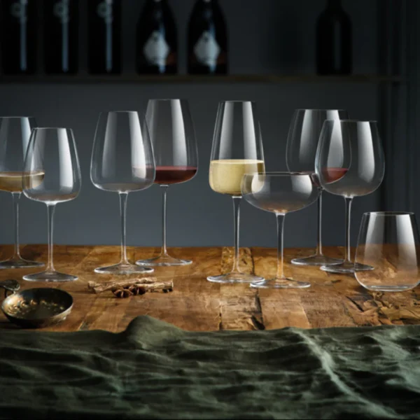 Italiaans Premium Sauternes Riesling Witte Wijn Glas | I Meravigliosi | 35 cl | Set van 6