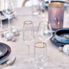 Ultime Goud Boord Wijnglas 38Cl Set 4