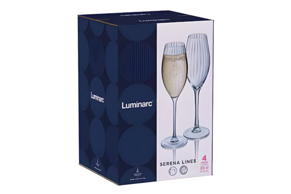 Serena Lines Champagneglas 20Cl Set4D6,3Xh23,9Cm