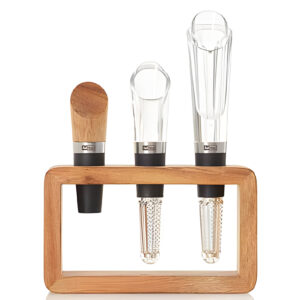 Vine Wijnset 3Pcs: Stopper - Beluchter