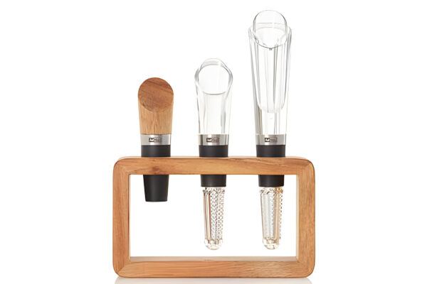 Vine Wijnset 3Pcs: Stopper - Beluchter