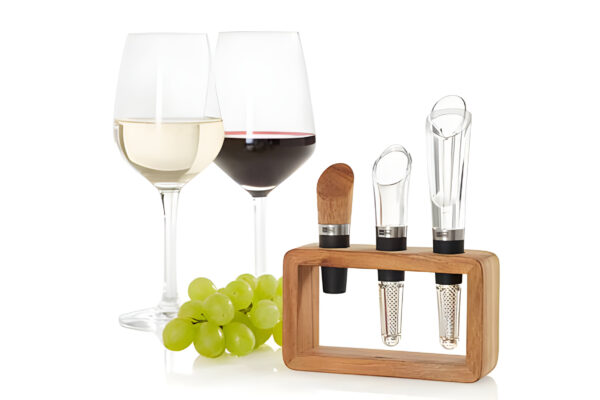 Vine Wijnset 3Pcs:  Stopper - Beluchter