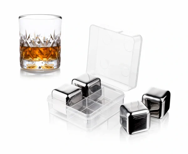 Herbruikbare Ijsblokjes | RVS | Set van 4