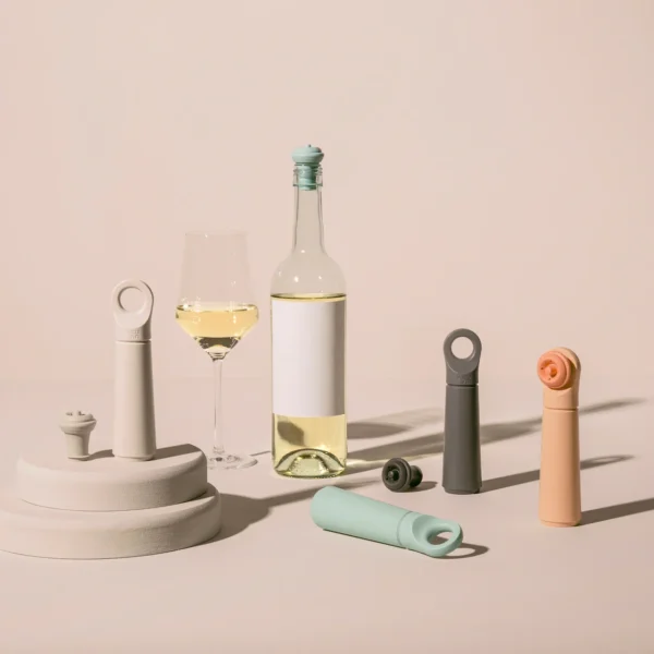 Loop Wine Saver | Graphite | Inclusief 1 Vacuum