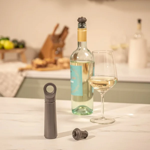 Loop Wine Saver | Graphite | Inclusief 1 Vacuum