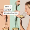 Loop Wine Saver | Graphite | Inclusief 1 Vacuum