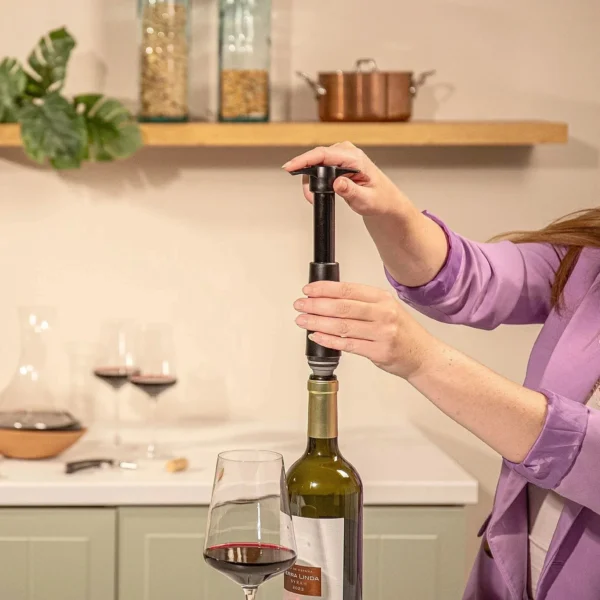 Original Wine Saver | Zwart | Inclusief 2x Vacuum