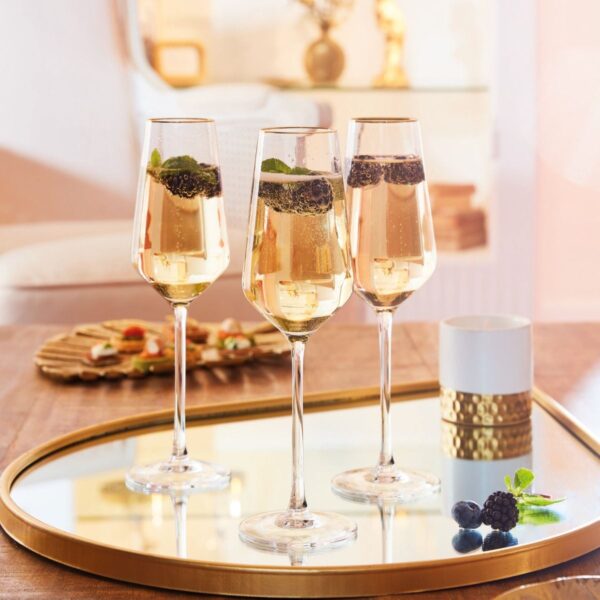 Champagneglas | Ultime Gouden Boord | 23 cl | Set van 4
