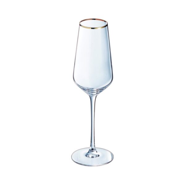 Champagneglas | Ultime Gouden Boord | 23 cl | Set van 4