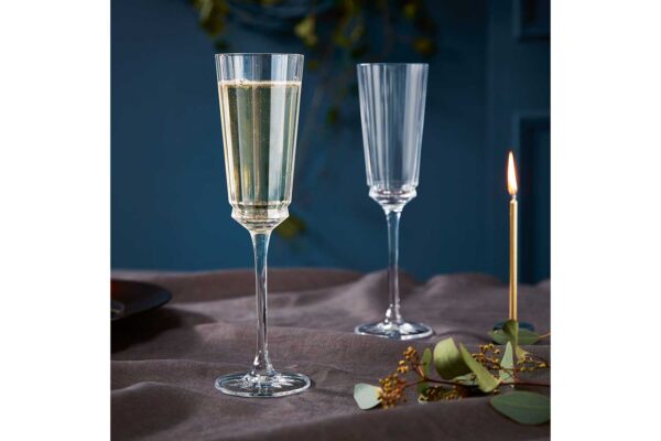 Champagneglas | Macassar | Cristal d'Arques | 17 cl | Set van 6